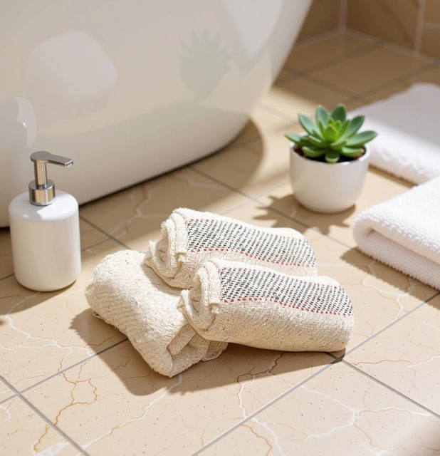Pocha 27x27 pack 3 – Dari White Cotton Floor Pocha