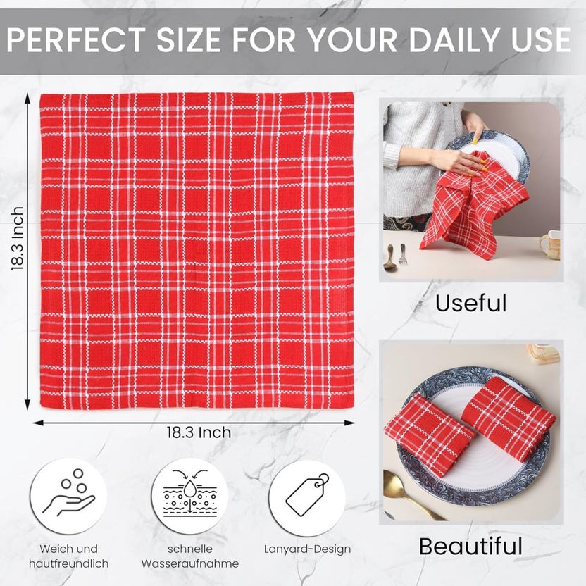Towels 19x19 pack 5 – Cotton Kitchen Towels by JuteiQue