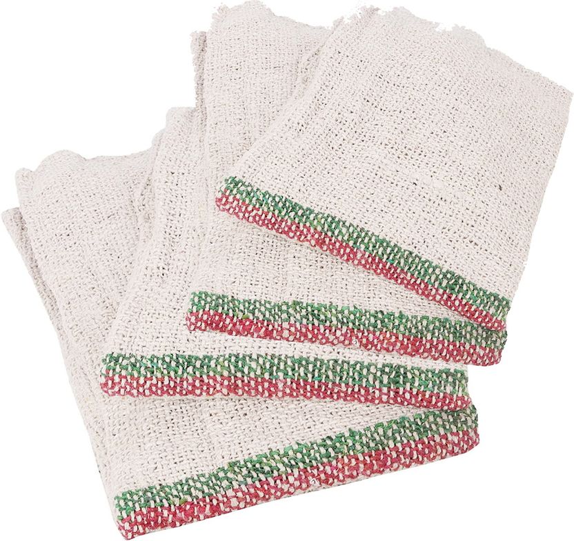 Handloom Cotton Cleaning Cloth 27x27 Inch – Pack of 4 – JuteiQue