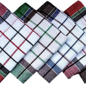 Checked towels 18x18 12 – Checked Cotton Kitchen Towels